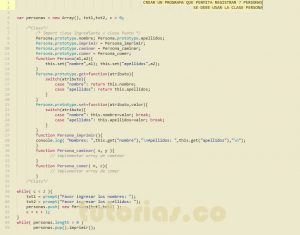 programacion en javascript: aplicacion clase persona