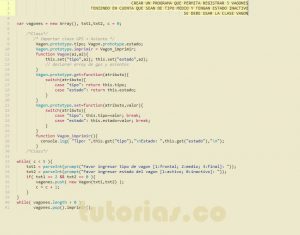 programacion en javascript: aplicacion clase vagon