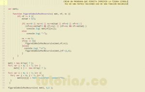 programacion en javascript: figura simbolo paz recursivo