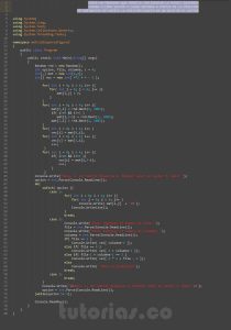 programacion en c#: matriz dispersa figura z
