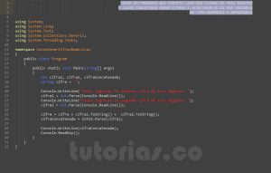 programacion en C#: concatenar cifras