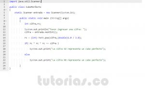 programacion en java: cubo perfecto