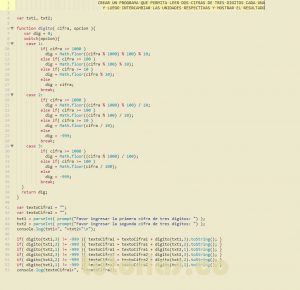 programacion en javascript: intercambiar unidades entre dos cifras