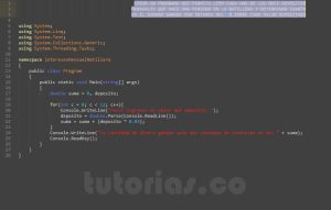 programacion en c#: intereses mensual natillera