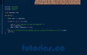 programacion en c++: intereses mensual natillera