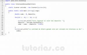 programacion en java: intereses mensual natillera
