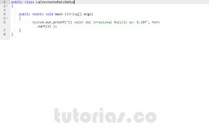 programacion en java: la constante irracional raiz de dos