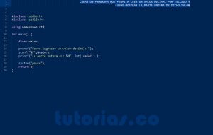 programacion en turbo C: parte entera de un decimal