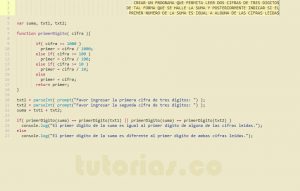 programacion en javascript: primer digito de la suma