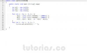 programacion en java: operacion entre vectores A+B-2AB