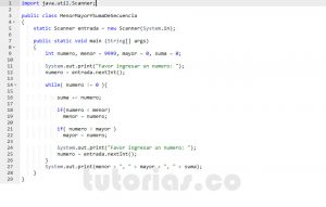 programacion en java: el menor, mayor y la suma de secuencia de numeros