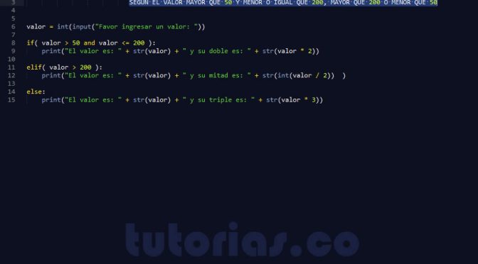 programacion en python: doble mitad y triple valor