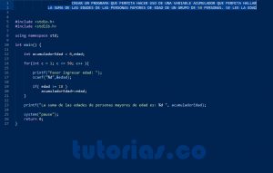 programacion en turbo C: la variable acumulador