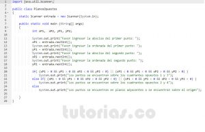 programacion en java: planos opuestos