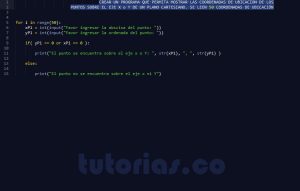 programacion en python: puntos sobre ejes X y Y