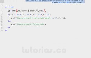 programacion en matLab: puntos sobre el radar