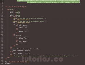 programacion en ruby: mayor distancia entre puntos sobre ejes X y Y