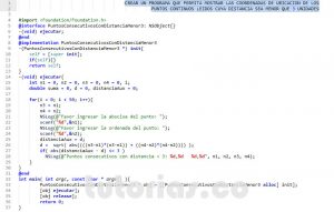 programacion en objective c: puntos consecutivos con distancia menor a 3
