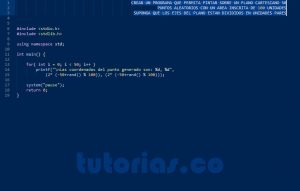 programacion en turbo C: puntos pares aleatorios
