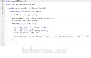 programacion en java: rectas intersectadas