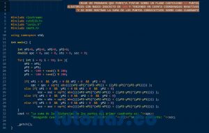 programacion en C++: suma de puntos sobre cada cuadrante