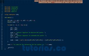 programacion en C++: suma total de puntos sobre el plano cartesiano