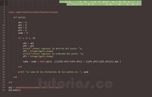 programacion en ruby: suma total de puntos sobre el plano cartesiano
