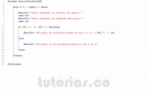 programacion en pseint: puntos sobre ejes XY