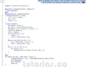 programacion en objective c: numeros arabigos faltantes