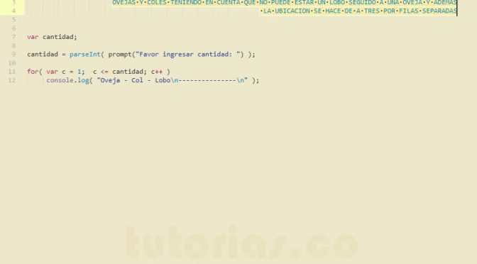 programacion en javascript: cantidad ovejas lobos y coles