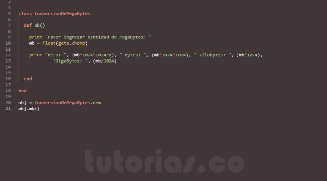 programacion en ruby: conversion de megabytes