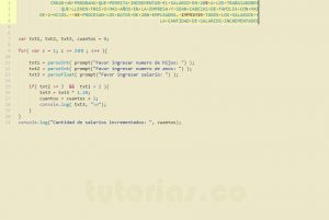 programacion en javascript: incremento de salarios