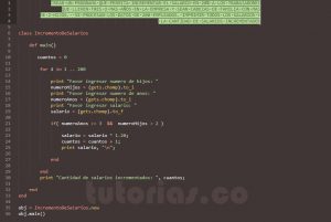 programacion en ruby: incremento de salarios
