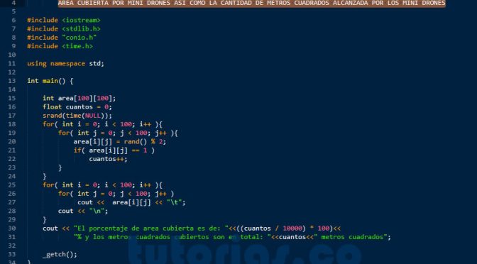 arrays – visual C++ (porcentaje y cantidad de metros cuadrados)