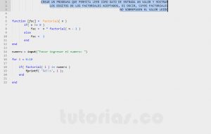 programacion en matLab: digitos de factoriales validos