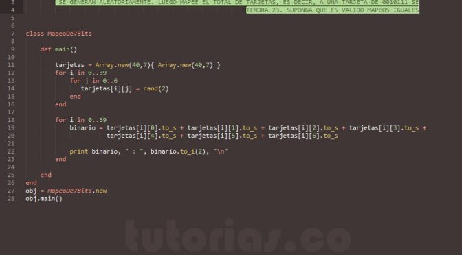 programacion en ruby: mapeo de 7 bits