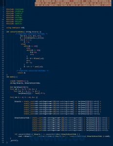 programacion en C++: mapeo de binarios palindromos