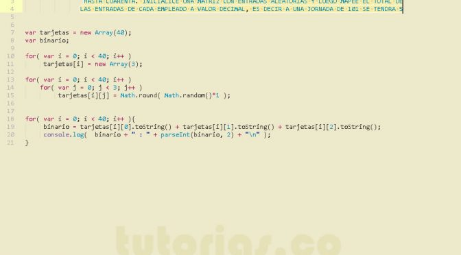 programacion en javascript: mapeo de tarjetas perforadas