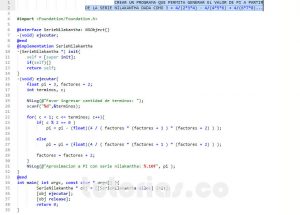 programacion en objective C: serie matematica nilakantha