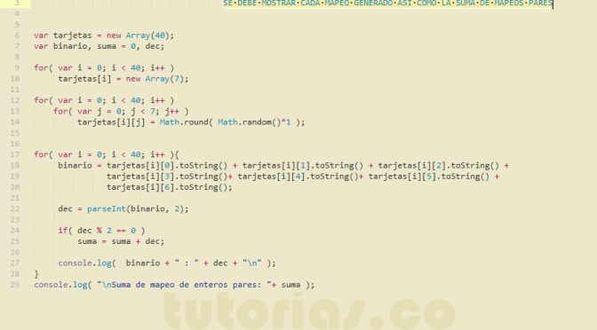 programacion en javascript: suma de mapeo de enteros pares