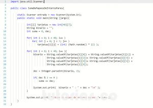 programacion en java: suma de mapeo de enteros pares