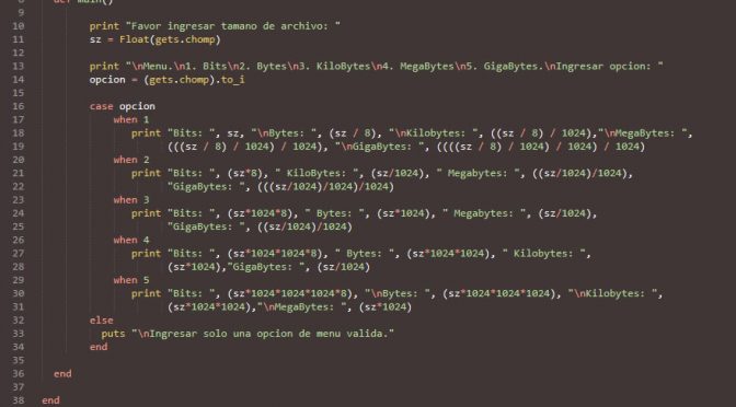 programacion en ruby: tamaño de archivo