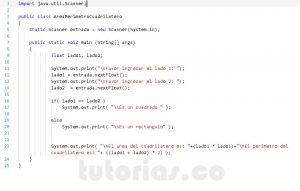 programacion en java: area perimetro cuadrilatero