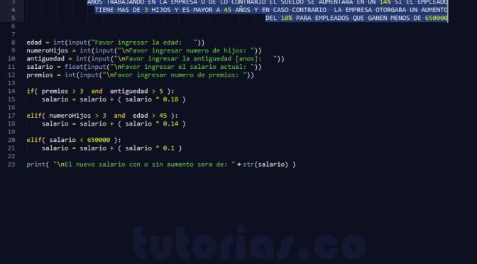 programacion en python: aumento sueldo trabajador