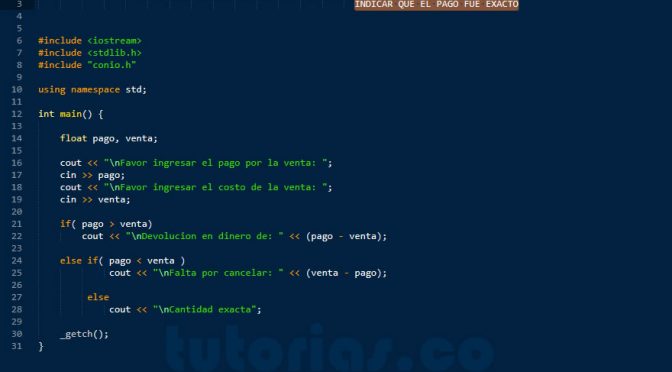 programacion en C++: cambio en dinero por compra