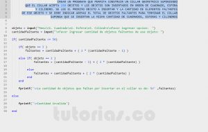 programacion en matLab: collar geometrico