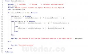programacion en pseint: collar geometrico