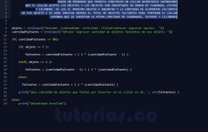 programacion en python: collar geometrico