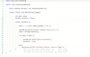 programacion en java: encuentre la bolita