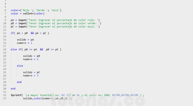 arrays – matLab (mayor tonalidad de un color)